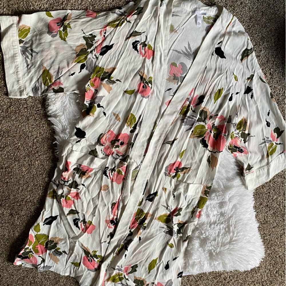 Leith Floral Robe Size Large‎